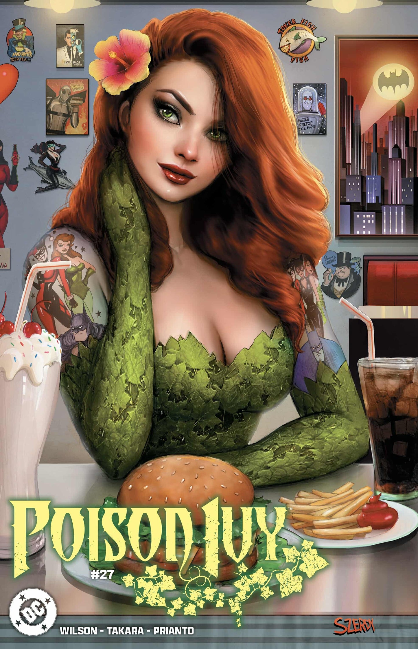 POISON IVY 27 AND HARLEY QUINN 45 CONNECTING DINER SZERDY VARIANTS