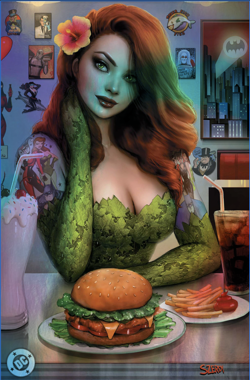 POISON IVY 27 AND HARLEY QUINN 45 CONNECTING DINER SZERDY VARIANTS