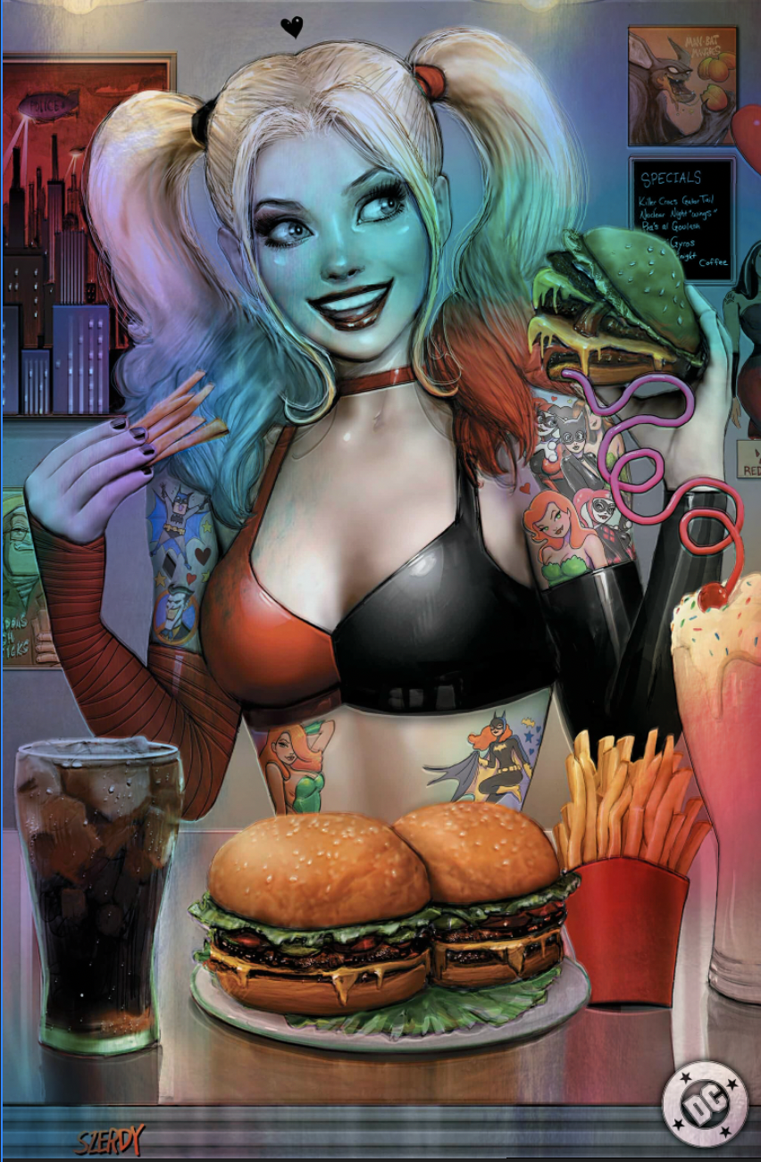 POISON IVY 27 AND HARLEY QUINN 45 CONNECTING DINER SZERDY VARIANTS