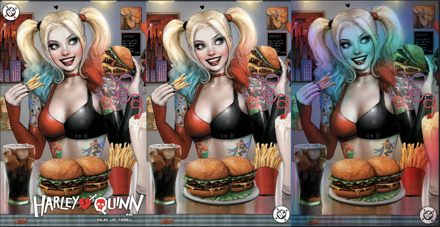 POISON IVY 27 AND HARLEY QUINN 45 CONNECTING DINER SZERDY VARIANTS